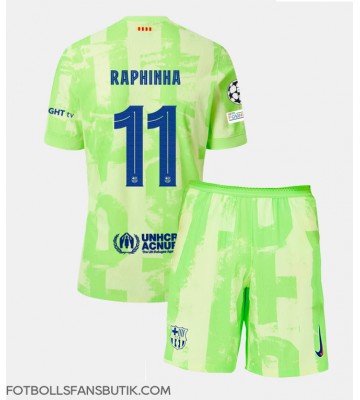 Barcelona Raphinha Belloli #11 Replika Tredje Tröja Barn 2024-25 Kortärmad (+ Korta byxor)